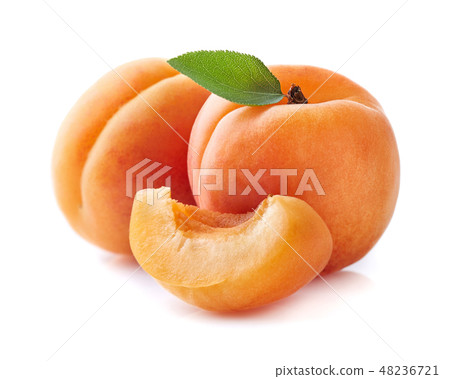 Apricot with slice 48236721