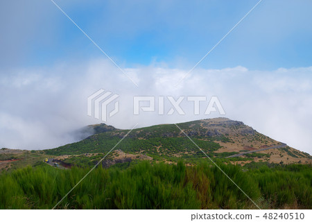 View at clouds from the mountain Pico do Arieiro 48240510