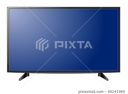 TV screen flat lcd led vector illustration Vector - Stock Illustration ...