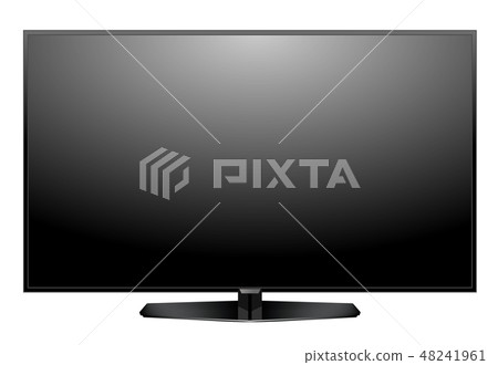 TV screen flat lcd led vector illustration Vector - Stock Illustration ...