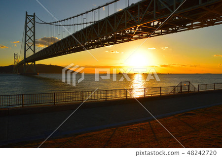 Evening landscape Akashi Strait Evening landscape Akashi Strait 48242720