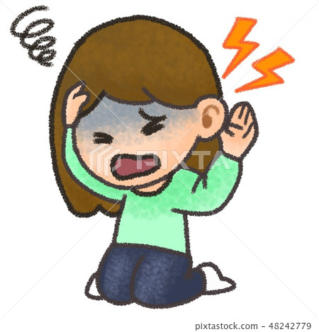 Illustration of sudden deafness 48242779