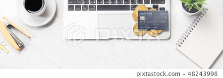Credit card mobile phone notebook consumption tax support card phone payment mockup 48243998