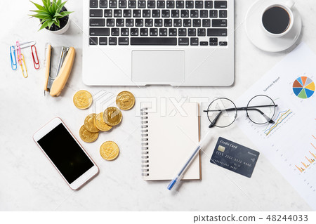 Credit card mobile phone notebook consumption tax support card phone payment mockup Credit card mobile phone notebook consumption tax support card phone payment mockup 48244033