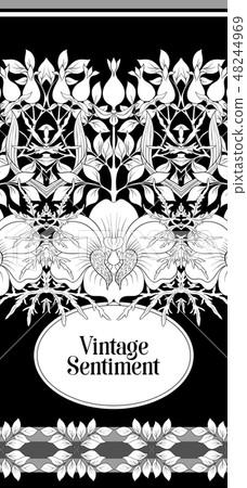 Floral pattern, background Floral pattern, background 48244969