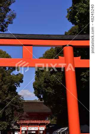 Shimogamo Shrine south exit Torii Shimogamo Shrine south exit Torii 48245240