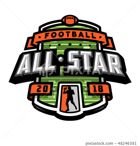 All stars of football, logo, emblem. 48246381
