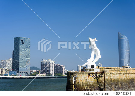 The scenery of Gulangyu island, China. 48248321