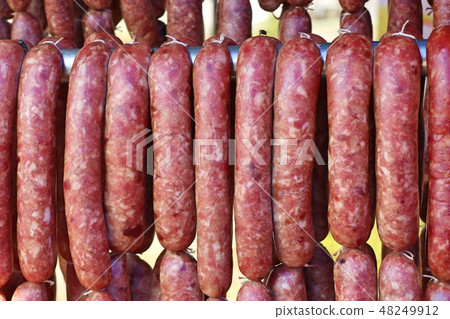 sausages at street food sausages at street food 48249912