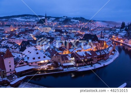 捷克共和國捷克克魯姆洛夫冬天 48251015