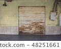 Closed rusty shutter 48251661