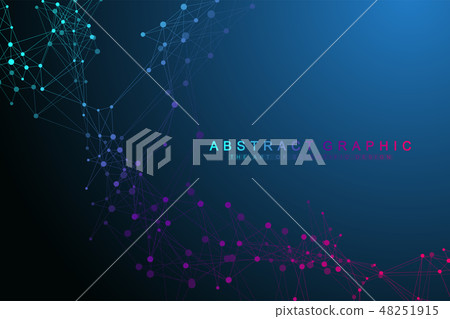 Scientific vector illustration genetic engineering and gene manipulation concept. DNA helix, DNA 48251915