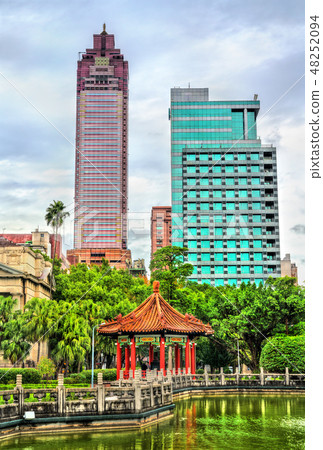 Pavilion at the 228 Peace Memorial Park in Taipei, Taiwan Pavilion at the 228 Peace Memorial Park in Taipei, Taiwan 48252094
