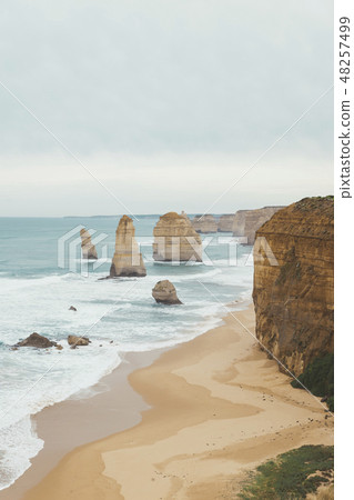 The twelve Apostles is the famous place in Great Ocean Road in V The twelve Apostles is the famous place in Great Ocean Road in V 48257499