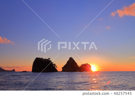 [靜岡縣]伊豆三十郎島的夜景 48257545