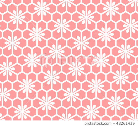 Flower geometric pattern. Seamless background. 48261439