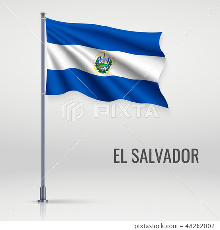 Waving flag on flagpole 48262002