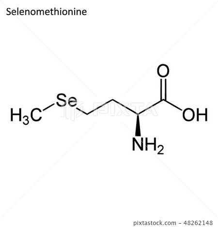 Skeletal formula of selenomethionine Skeletal formula of selenomethionine 48262148