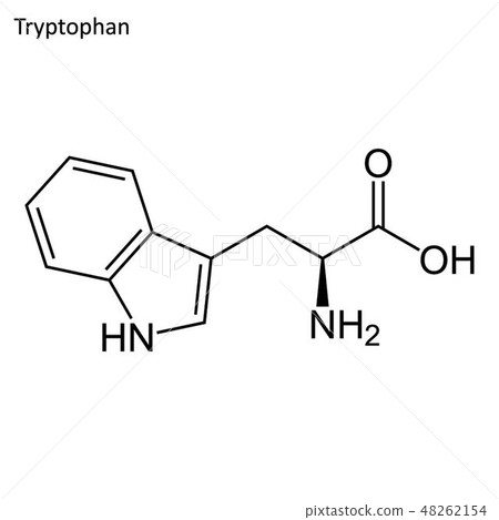 Skeletal formula of Pryptophan Skeletal formula of Pryptophan 48262154