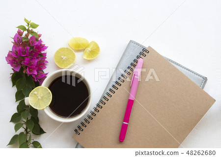 notebook planner  for business work and coffee 48262680