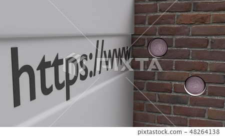 Censored blocked internet via brick wall and onion alternatives connection path 3d illustration Censored blocked internet via brick wall and onion alternatives connection path 3d illustration 48264138