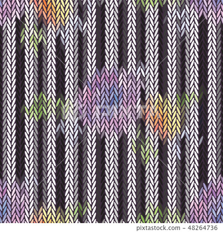 Seamless vector chevron pattern fabric textile 48264736