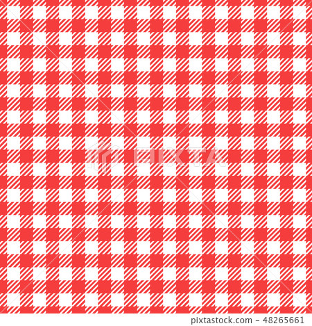 Seamless pattern Cell red color checkered backdrop 48265661