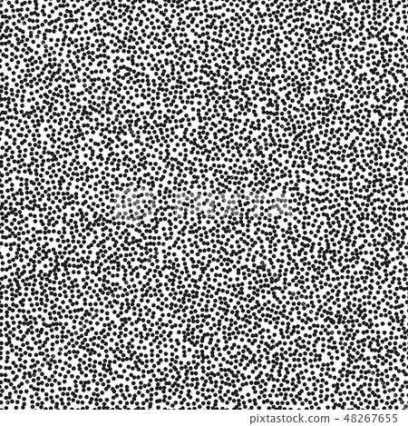Pointillism middle density seamless dots pattern. Abstract monochrome halftone. Just drop to Pointillism middle density seamless dots pattern. Abstract monochrome halftone. Just drop to 48267655