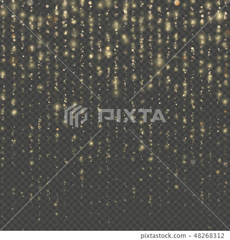 Sparkling of shimmering light blurs. Christmas and New Year effect. Overlay transparent glitter Sparkling of shimmering light blurs. Christmas and New Year effect. Overlay transparent glitter 48268312