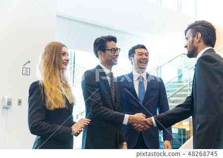 Global business foreign business venture IT 48268745