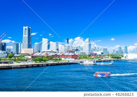 神奈川橫濱港未來風光 48268823