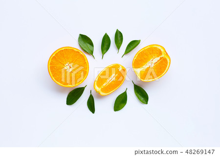 High vitamin C. Fresh orange citrus fruit High vitamin C. Fresh orange citrus fruit 48269147