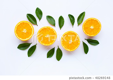 High vitamin C. Fresh orange citrus fruit High vitamin C. Fresh orange citrus fruit 48269148