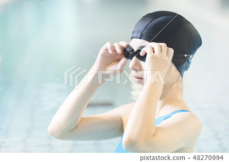 Sports gym young lady Sports gym young lady 48270994