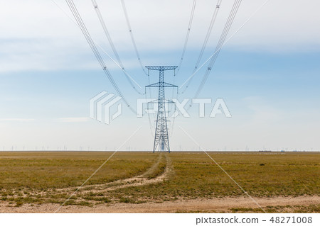 High Voltage Electric Transmission Tower Energy  48271008