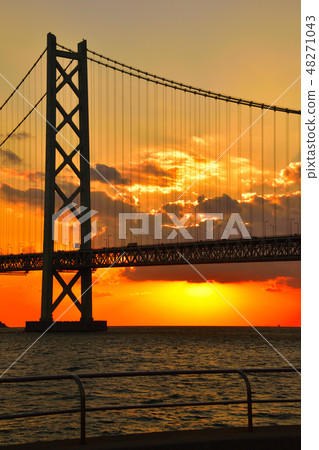 Evening landscape Akashi Strait Evening landscape Akashi Strait 48271043