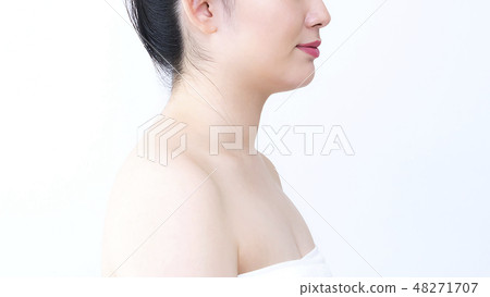 零件模型年輕女性形象的美學形象 零件模型年輕女性形象的美學形象 48271707