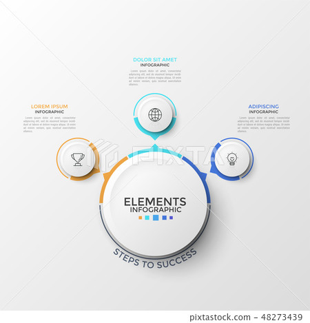 Clean infographic design template - Stock Illustration [48273439] - PIXTA