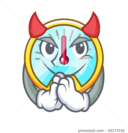 Devil speedometer isolated with in the mascot Devil speedometer isolated with in the mascot 48273592