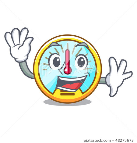 Waving speedometer is displayed in character car 48273672