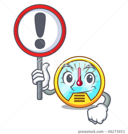 With sign speedometer in the a cartoon shape With sign speedometer in the a cartoon shape 48273851