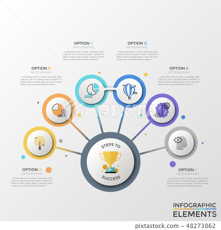 Modern Infographic Vector Template - Stock Illustration [48273862] - PIXTA