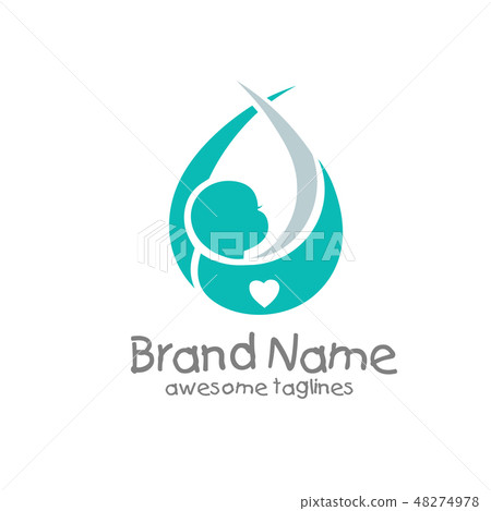 soft and elegant newborn baby logo concept soft and elegant newborn baby logo concept 48274978