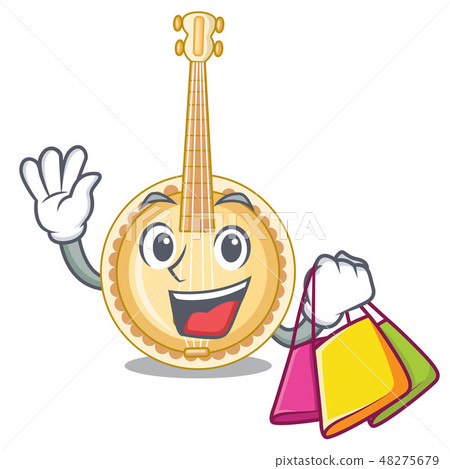 Shopping banjo in the cartoon music room Shopping banjo in the cartoon music room 48275679