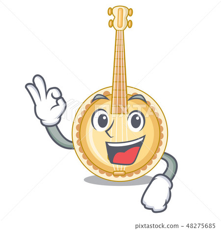 Okay banjo in the cartoon music room 48275685