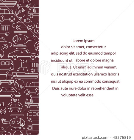 Trucks, cars, bus, dump, ball, boat, helicopter 48276819