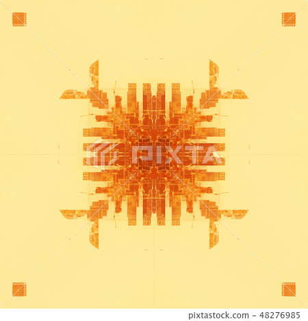 Abstract geometric symmetrical fractal pattern Abstract geometric symmetrical fractal pattern 48276985