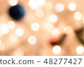 Defocused bokeh light background for Christmas  48277427