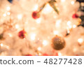 Defocused bokeh light background for Christmas 48277428