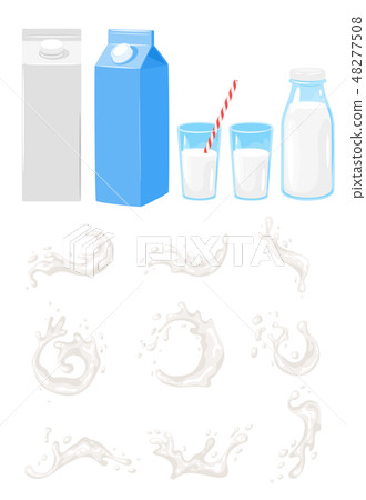 milk icon on white background 48277508